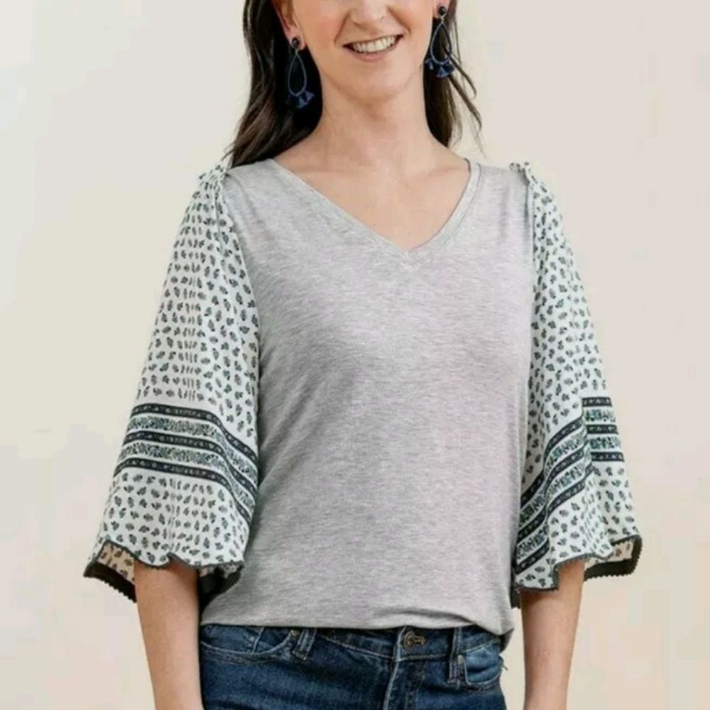 Womens Matilda Jane Lets go together Without A Care Top size L Large